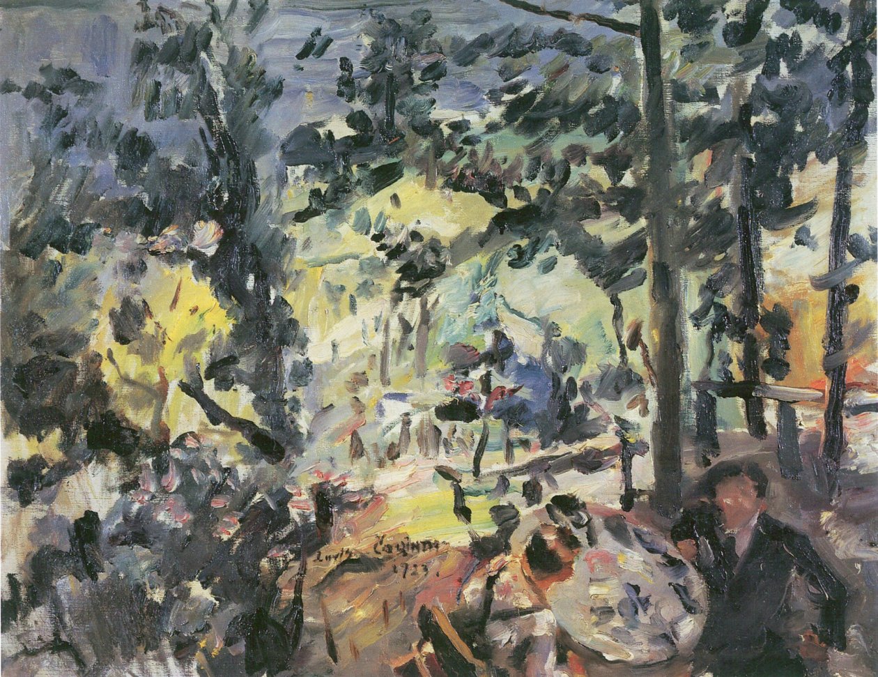 Wachensee, nos terraços de Lovis Corinth