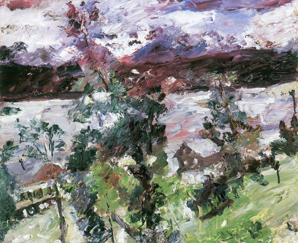 Walchensee, neve fresca de Lovis Corinth