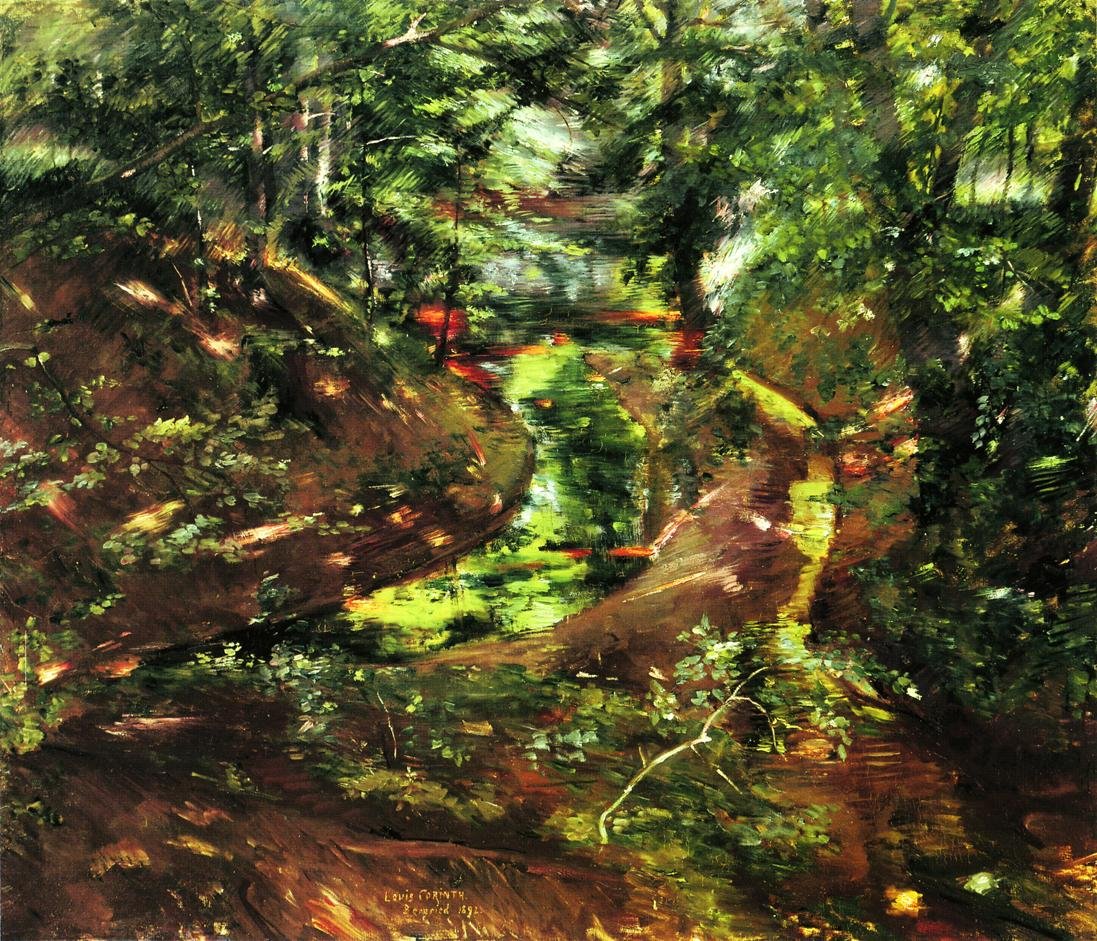 Waldinneres em Bernriedn de Lovis Corinth