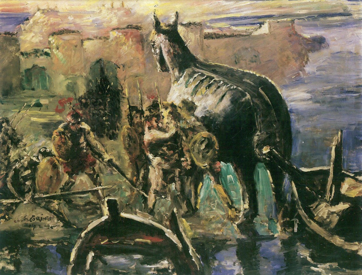 O cavalo de tróia de Lovis Corinth