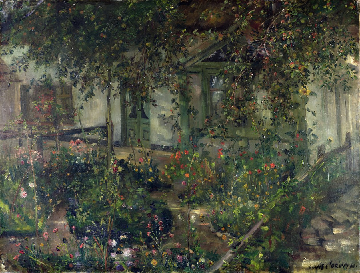 Jardim de flores em flor, 1904 de Lovis Corinth