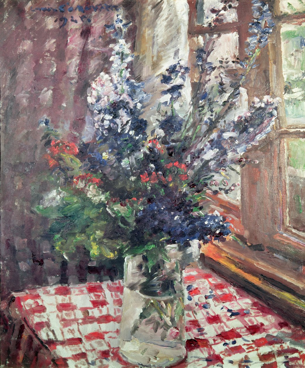 Larkspur, 1924 de Lovis Corinth