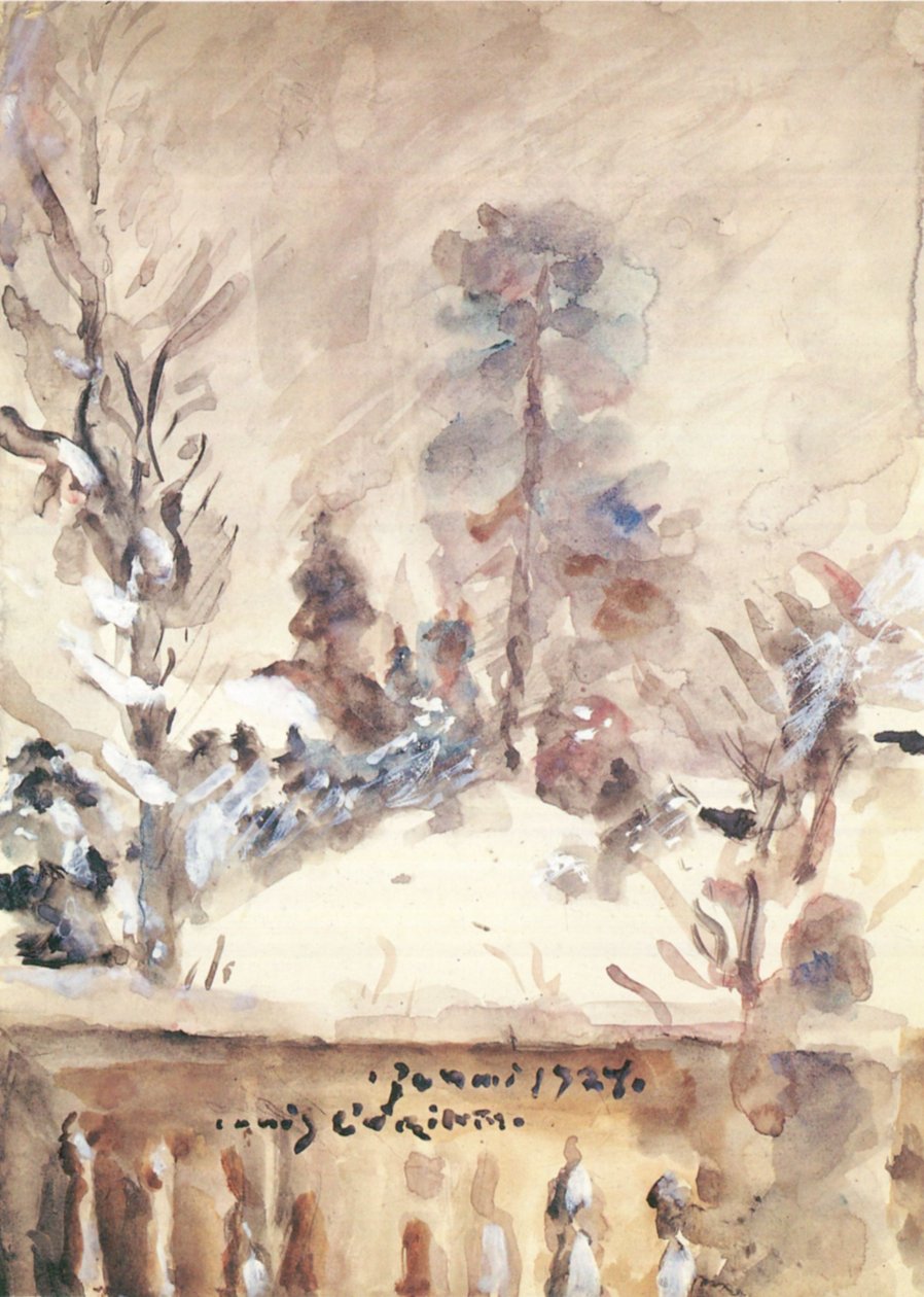 Walchensee im Schneen de Lovis Corinth
