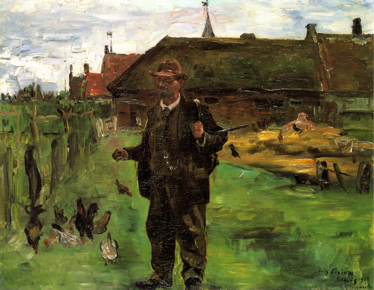 Retrato do pintor Paul Baum em Sluis de Lovis Corinth