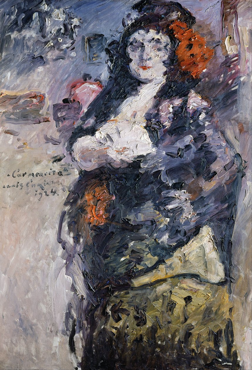 Carmencita, Retrato de Charlotte Berend-Corinth em traje espanhol de Lovis (1858 1925) Corinth