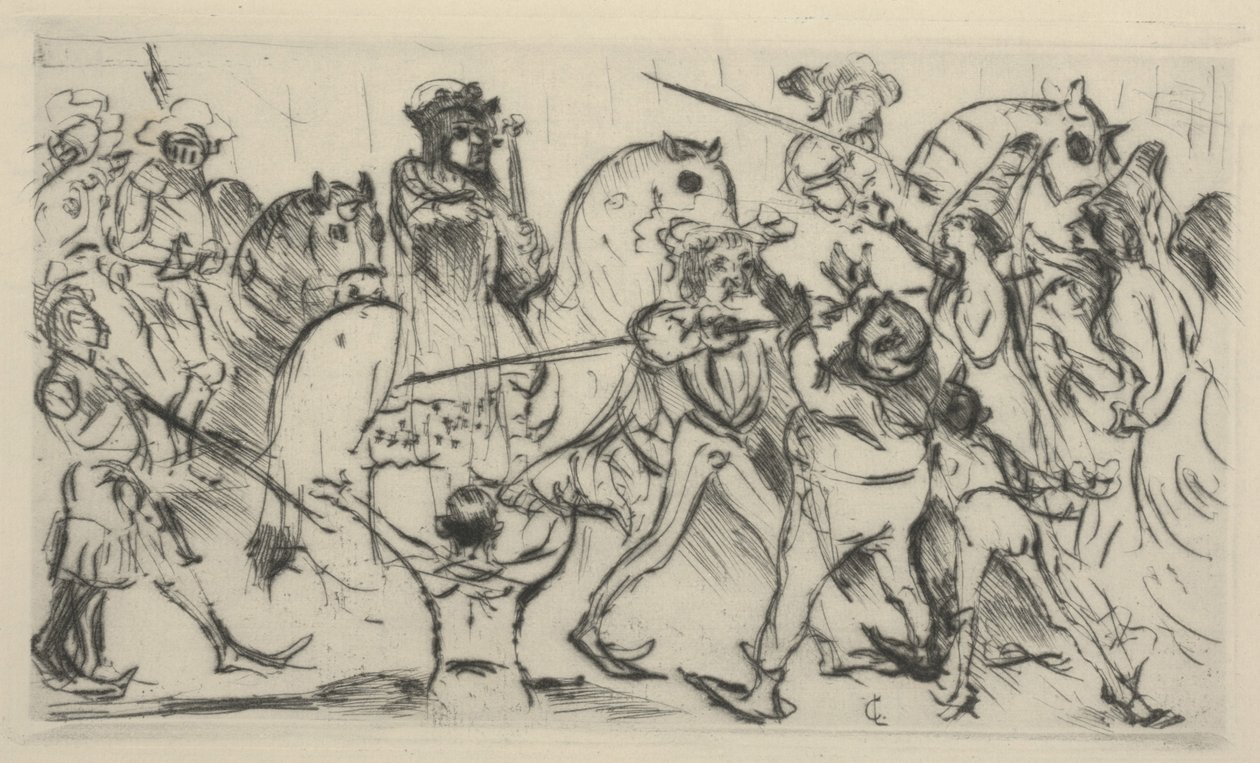 A coroação de Henrique V (Kronung Heinrichs V) de Lovis  Corinth