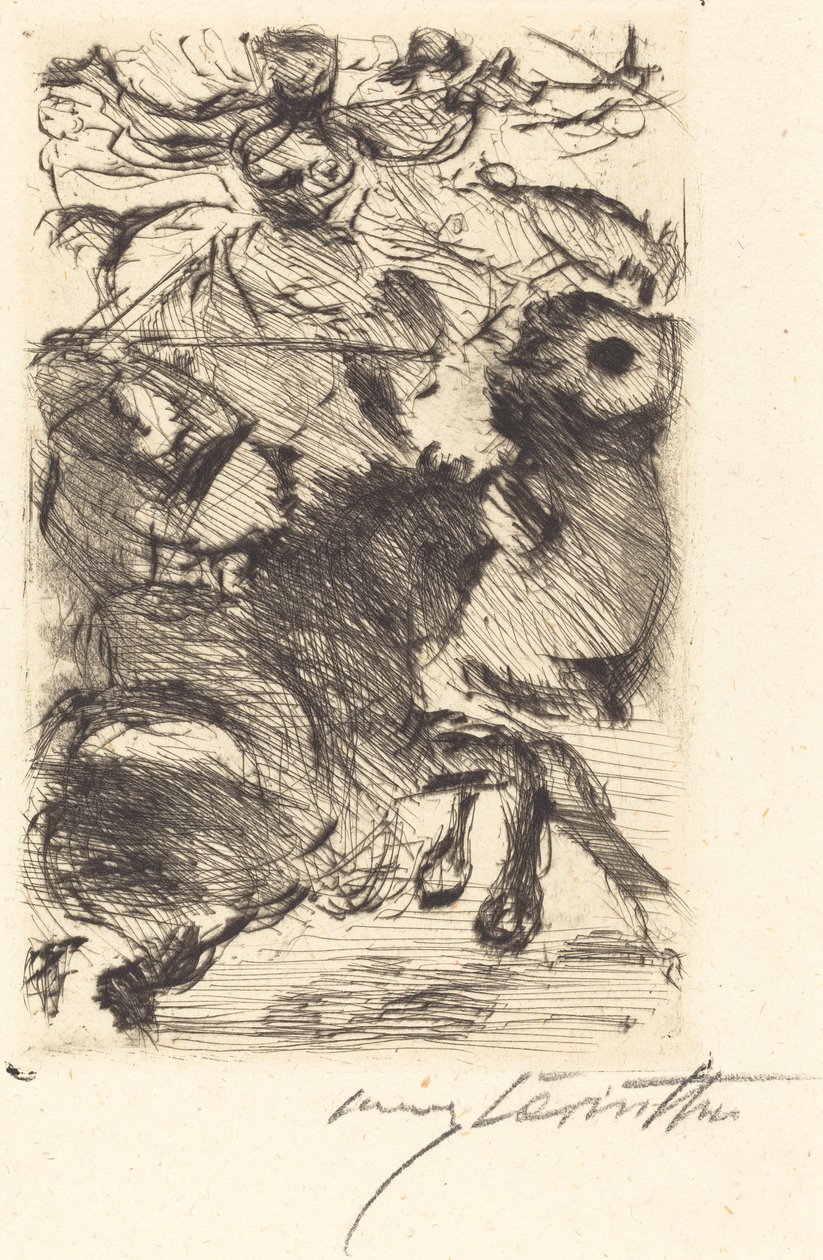 Adhba die Kamelin (Adhba, o camelo) de Lovis Corinth