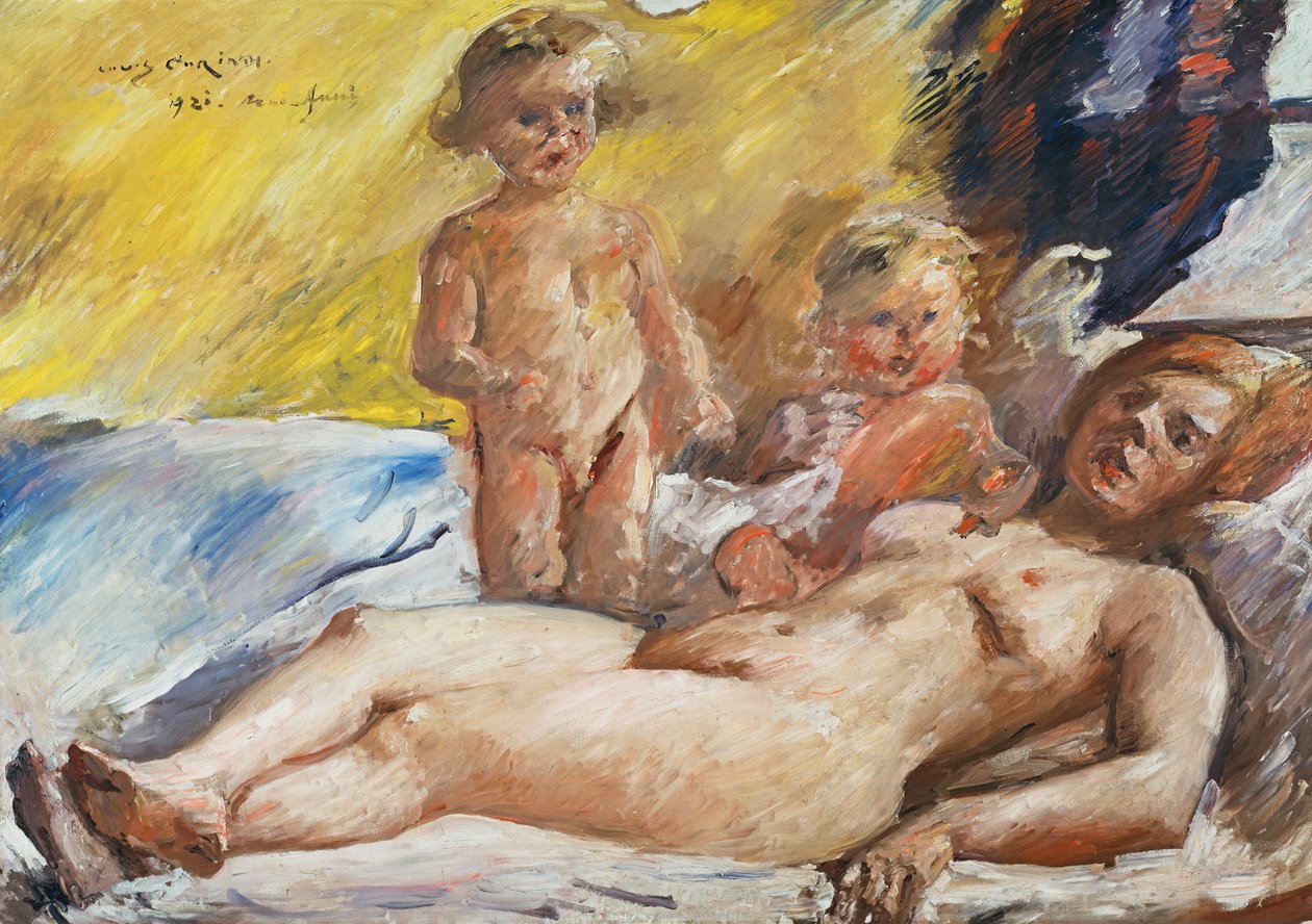 Nua com putti de Lovis Corinth