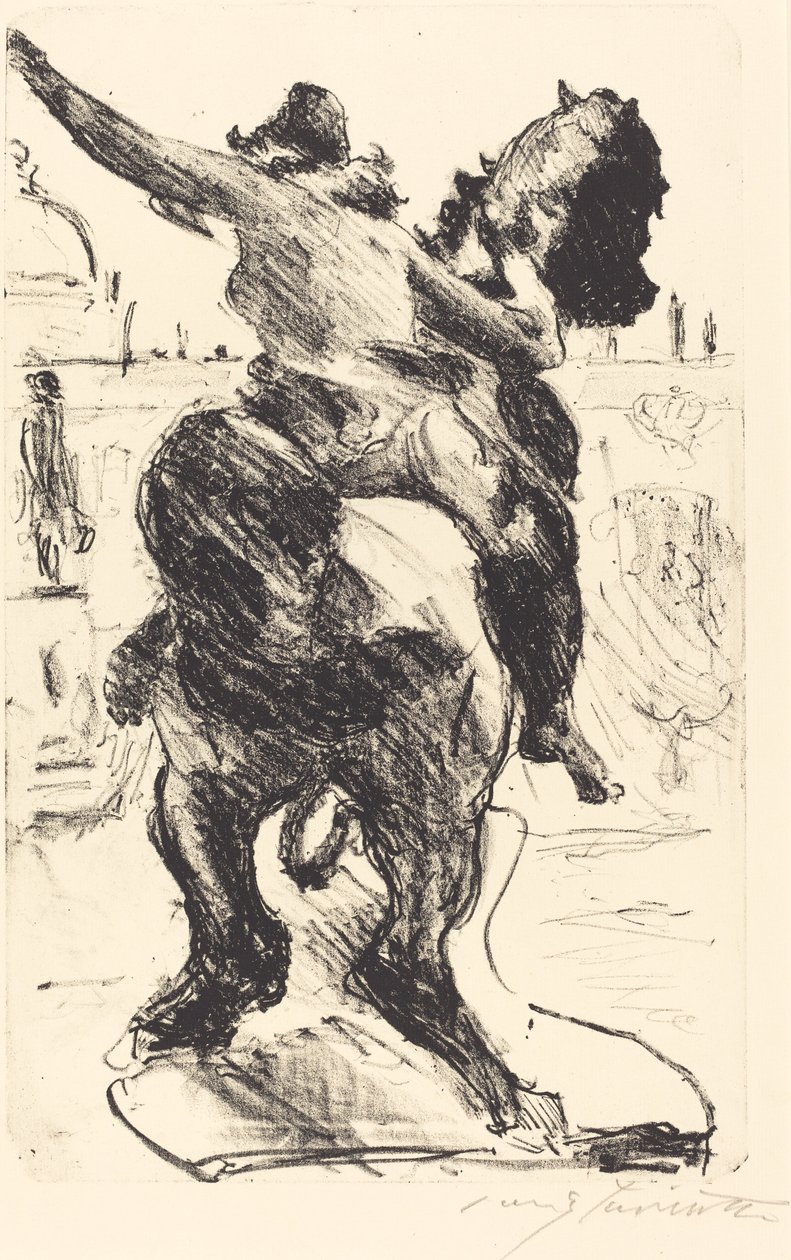 Estátua de uma amazona no Museu Alte de Lovis Corinth