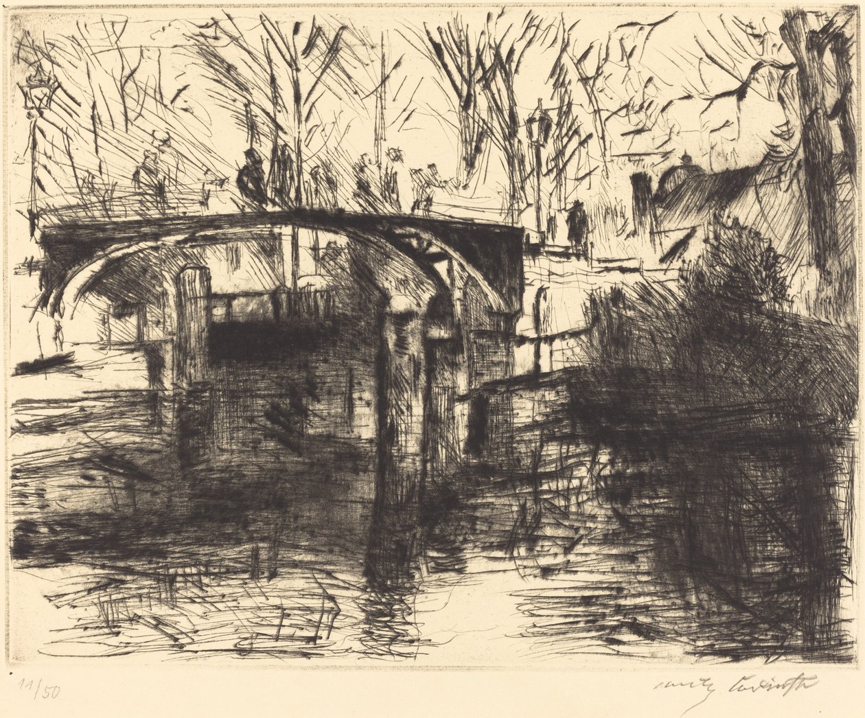 Vista do Tiergarten de Lovis Corinth
