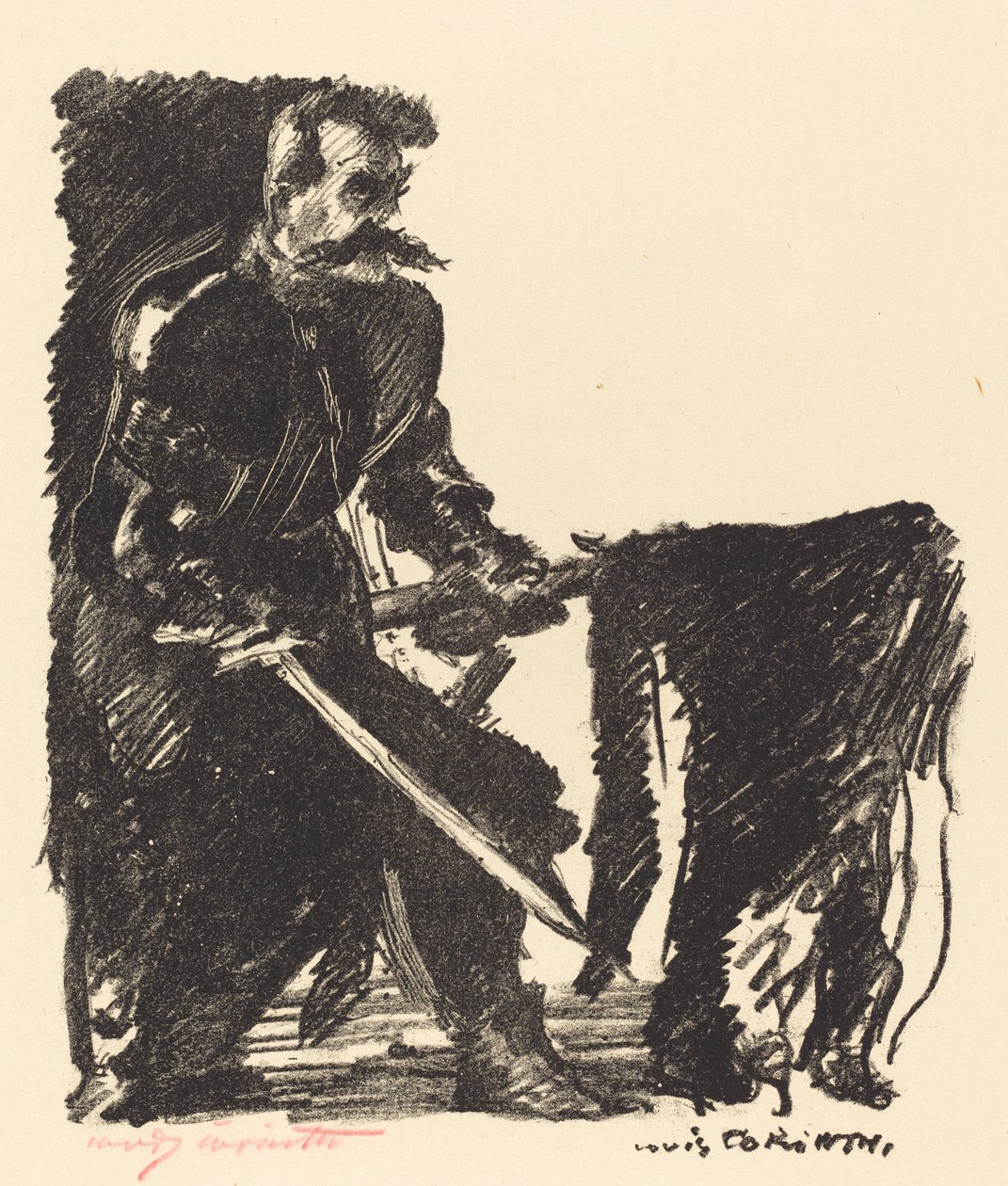 Portador da bandeira (portador padrão) de Lovis Corinth