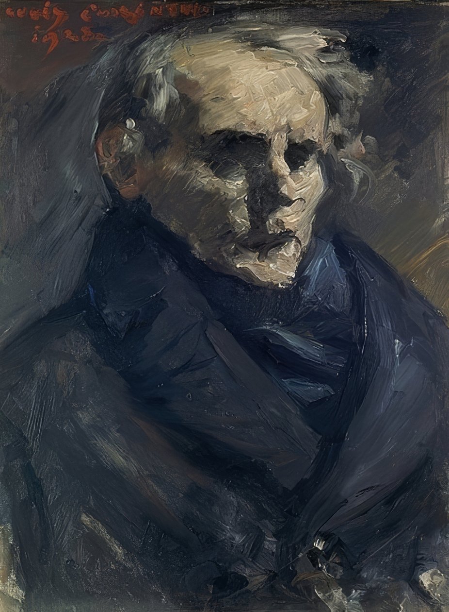 Retrato do pintor Bernt Grönvold. 1923 de Lovis Corinth