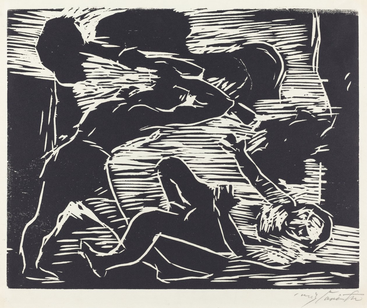 Fratricídio (Caim e Abel) de Lovis Corinth
