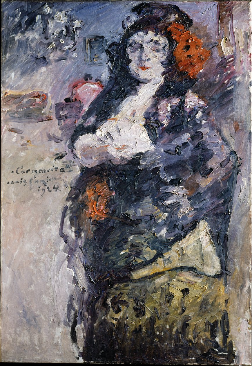 «Carmencita», retrato de Charlotte Berend-Corinth em traje espanhol de Lovis Corinth