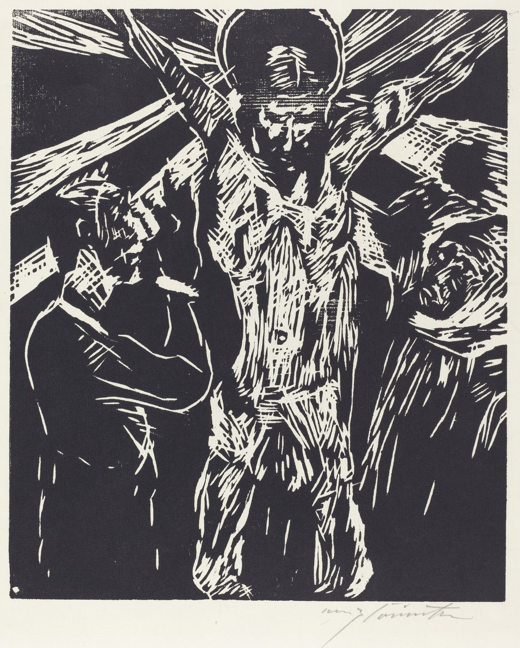 Cristo na Cruz A Crucificação, 1919. de Lovis Corinth