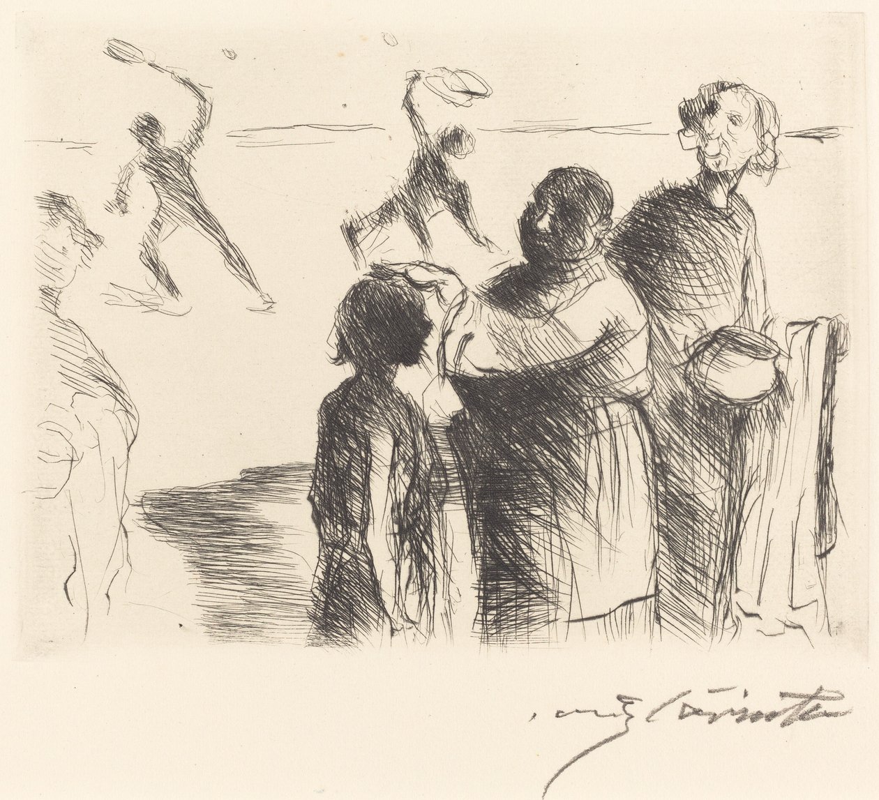 O Gastmahl de Trimalchio: pl. II (O Banquete de Trimalchio: pl. II) de Lovis Corinth