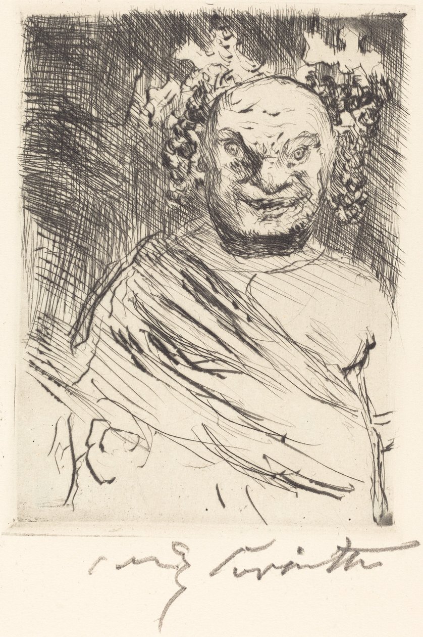 O Gastmahl de Trimalchio: pl. I O Banquete de Trimalchio: pl. Eu, 1919. de Lovis Corinth