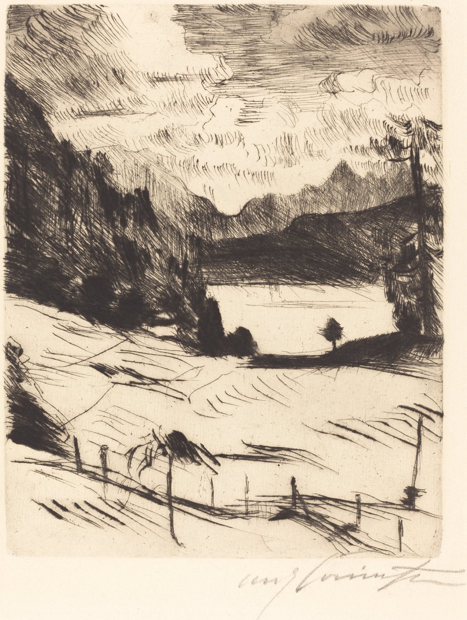 Der Walchensee (O Walchensee) de Lovis Corinth