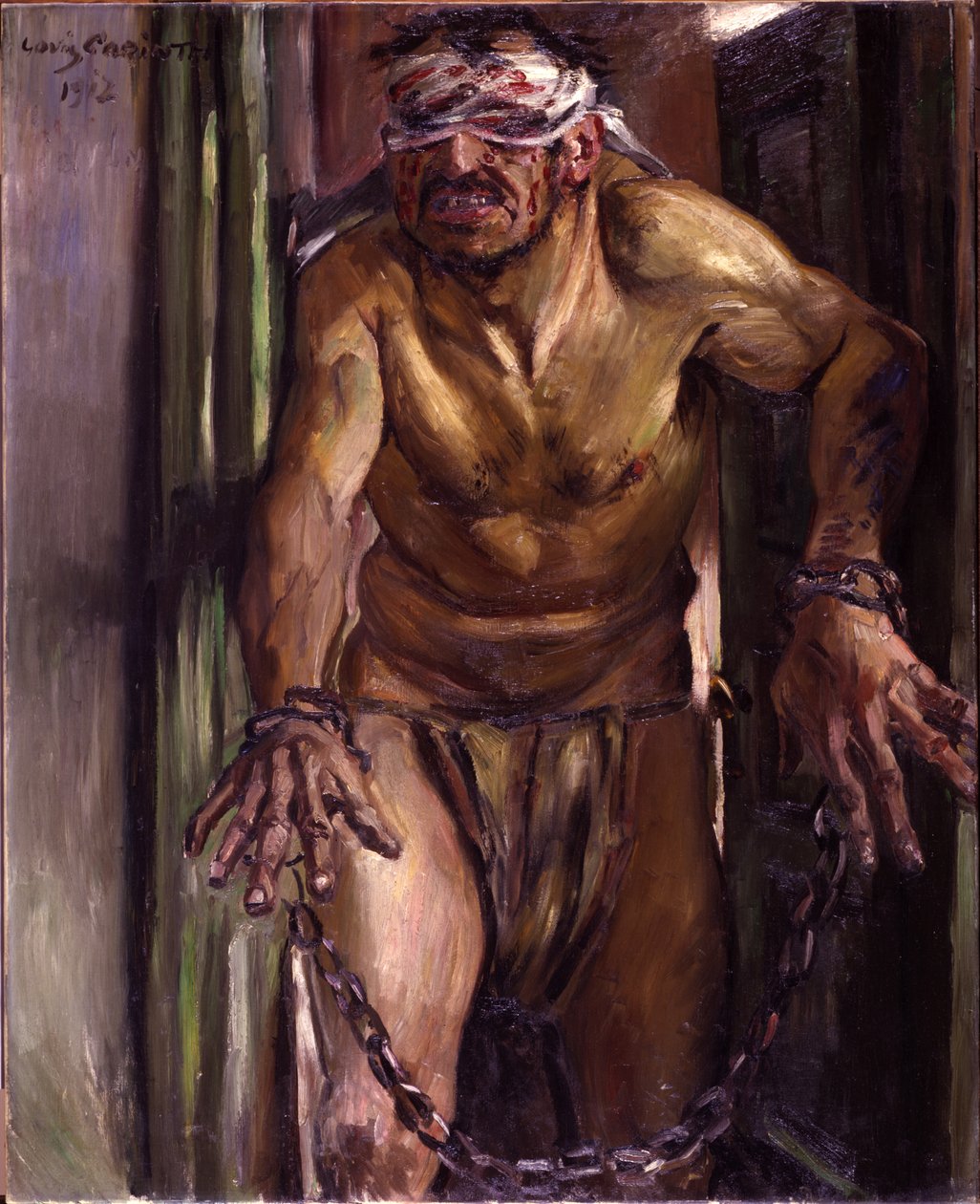 Sansão cegado de Lovis Corinth