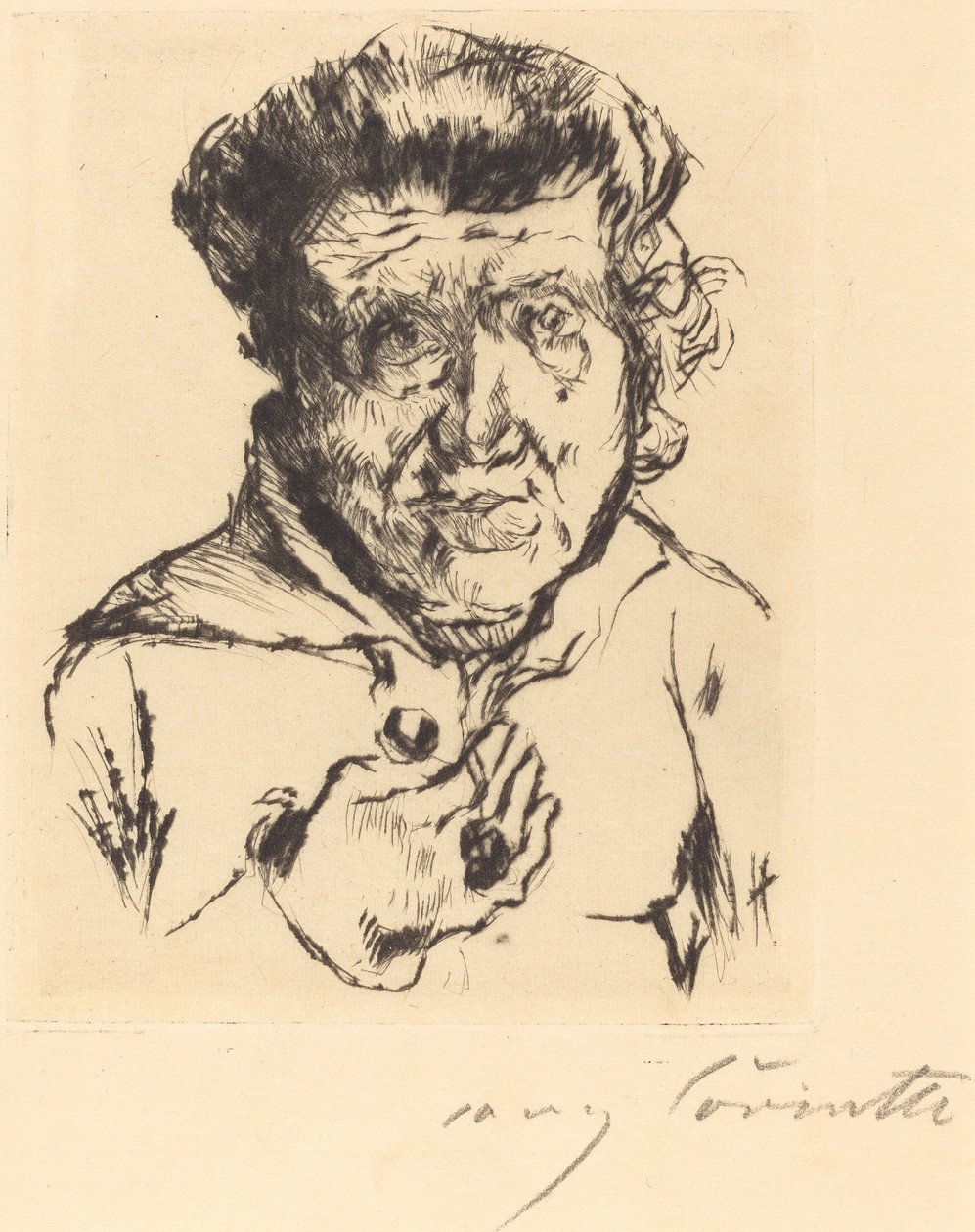 A sogra do artista de Lovis Corinth
