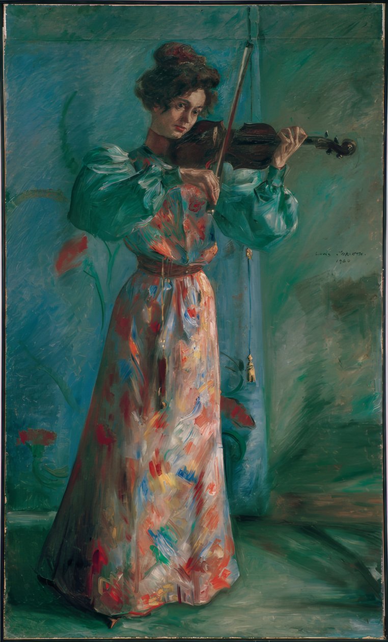 O violinista de Lovis Corinth