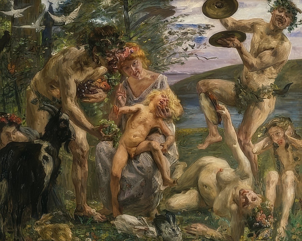 A infância de Zeus. 1905-1906 de Lovis Corinth