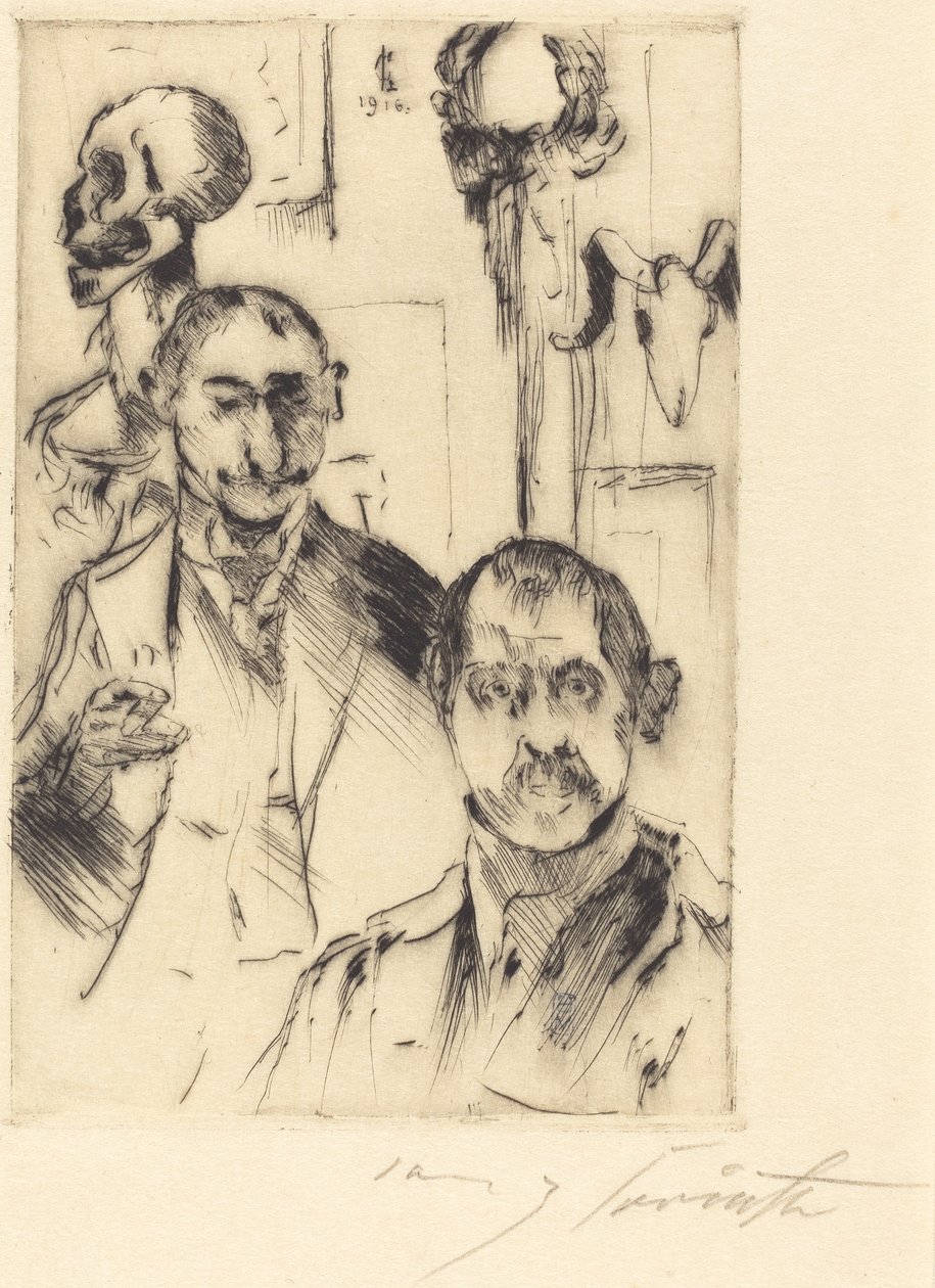Retrato duplo com Skeleton Retrato duplo com Skeleton, 1916. de Lovis Corinth