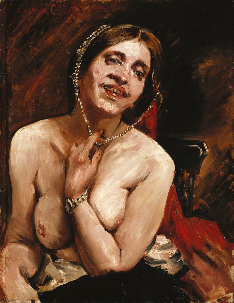 Nu feminino na poltrona de Lovis Corinth