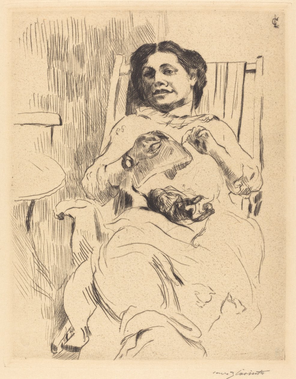 Woman with Needlework Woman with Needlework, 1912. de Lovis Corinth