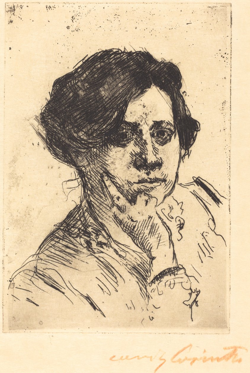 cabeça de mulher de Lovis Corinth