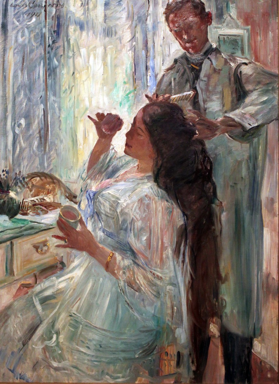 Alemão: Am Putztisch Charlotte Corinth at her Dressing Table de Lovis Corinth
