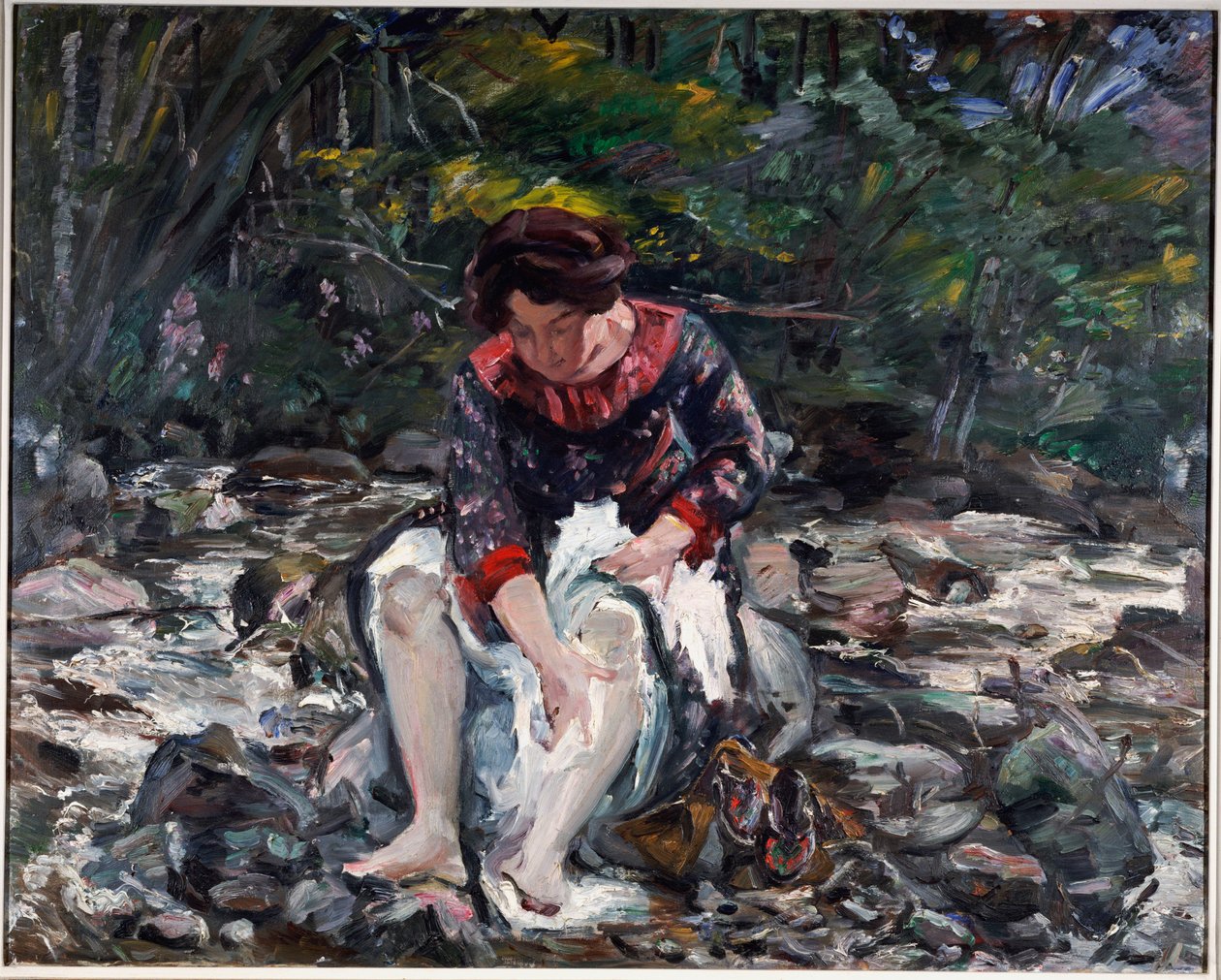 Menina no ribeiro, 1913 de Lovis Corinth