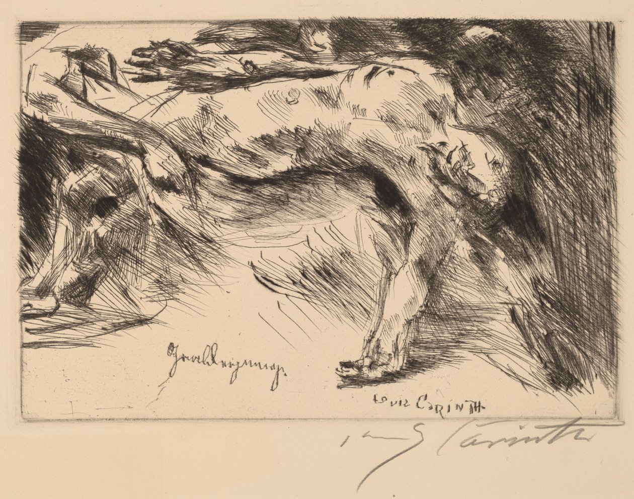 Grablegung (Sepultamento) de Lovis Corinth