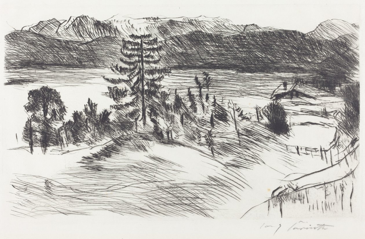 Grande paisagem Walchensee Grande paisagem Walchensee, 1923. de Lovis Corinth