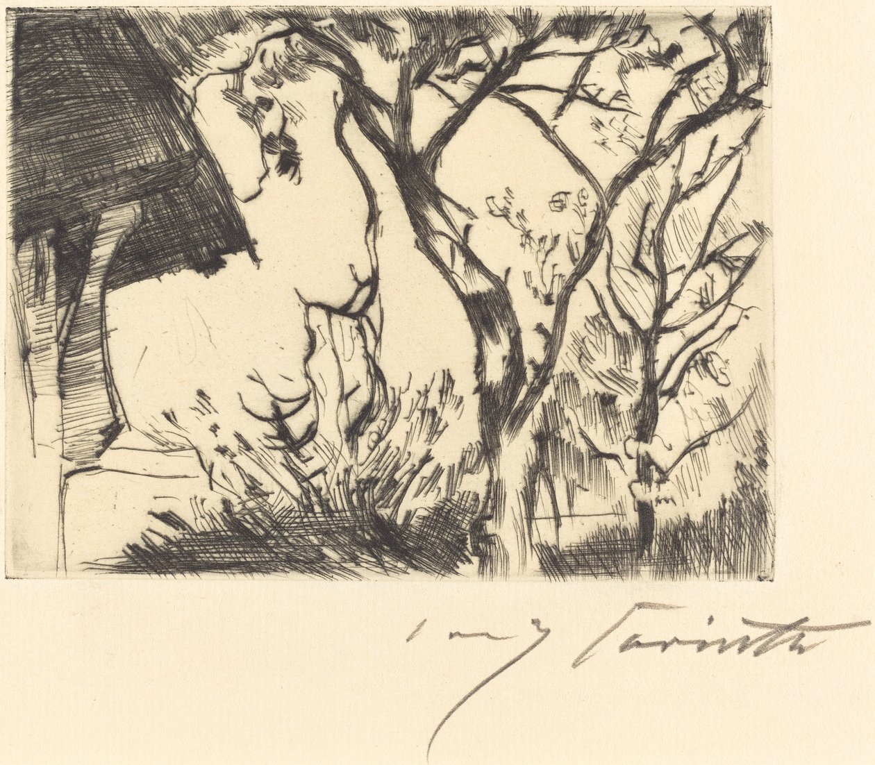 Hausecke (canto de uma casa) de Lovis Corinth