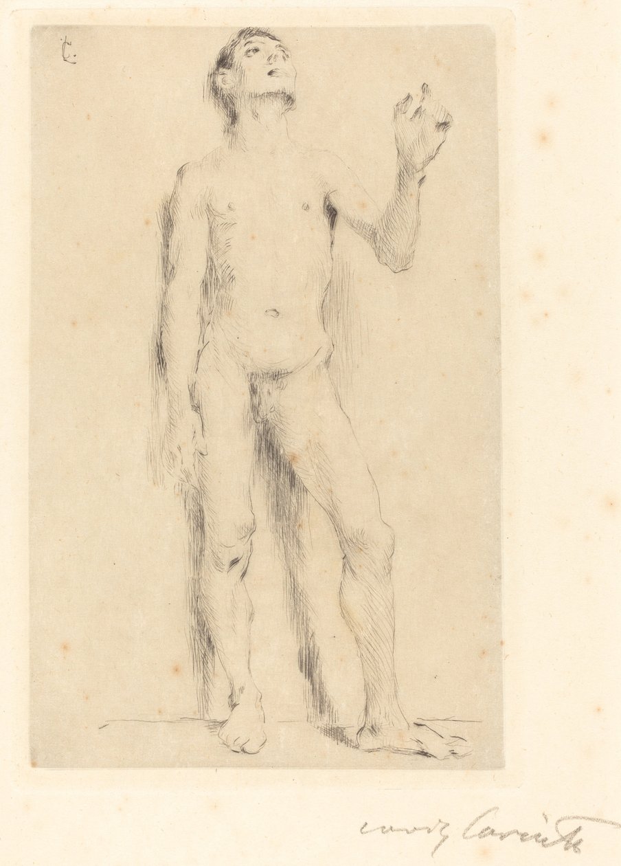 Nu masculino jovem de Lovis Corinth
