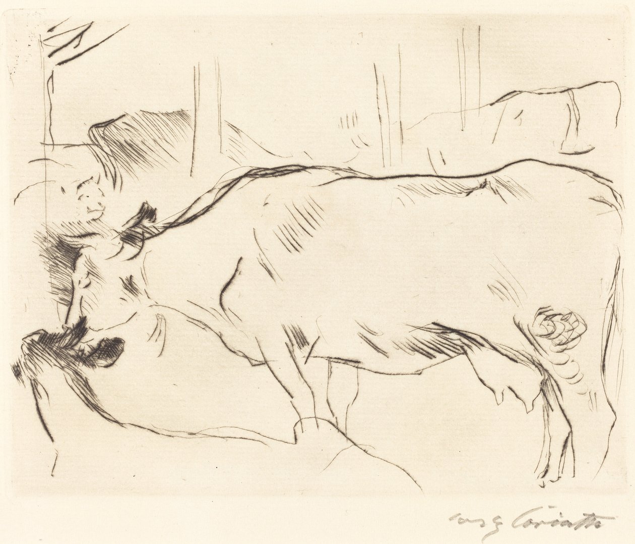 Kuhstall II (Cow Barn II) de Lovis Corinth