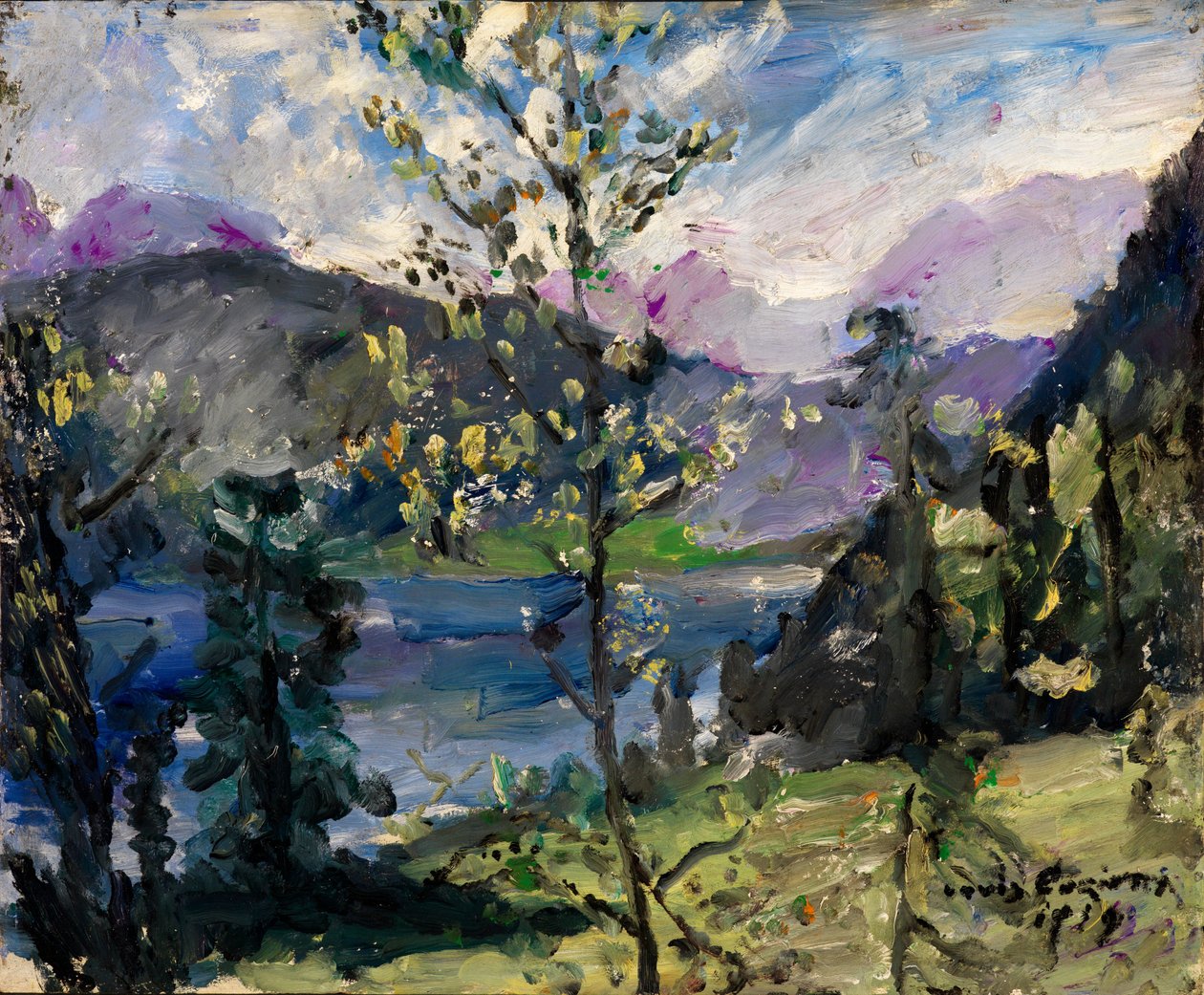 Paisagem no Walchensee de Lovis Corinth