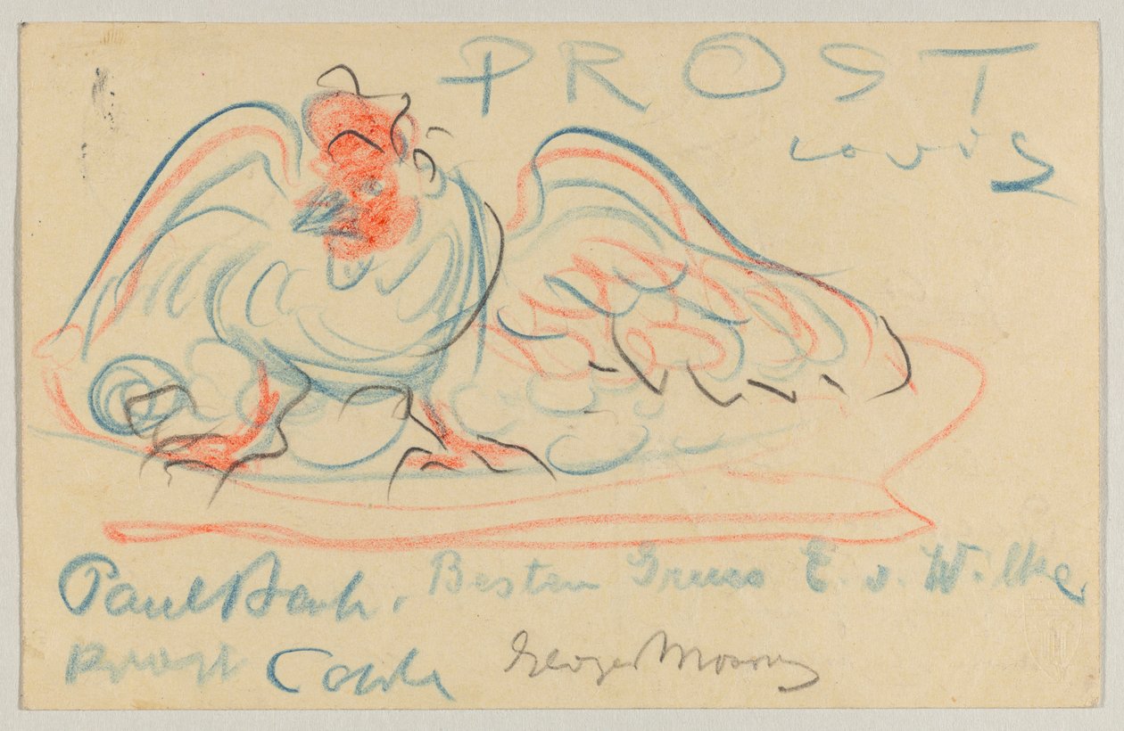 Lovis Corinto a Elly Strathmann: cartão postal, carimbo postal 19 de Maio de 1911 de Lovis Corinth