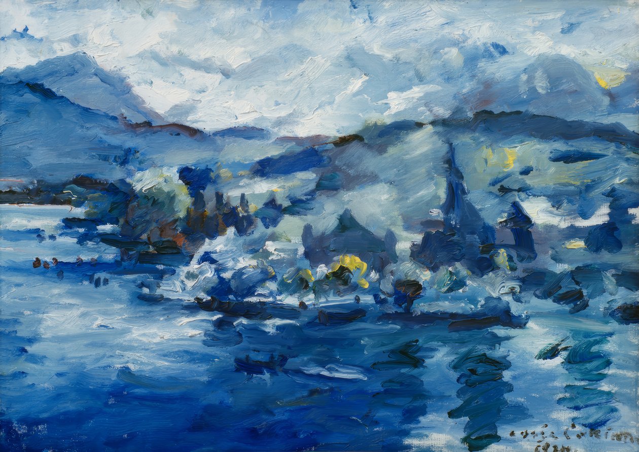 Lago Lucerna, à tarde. de Lovis Corinth