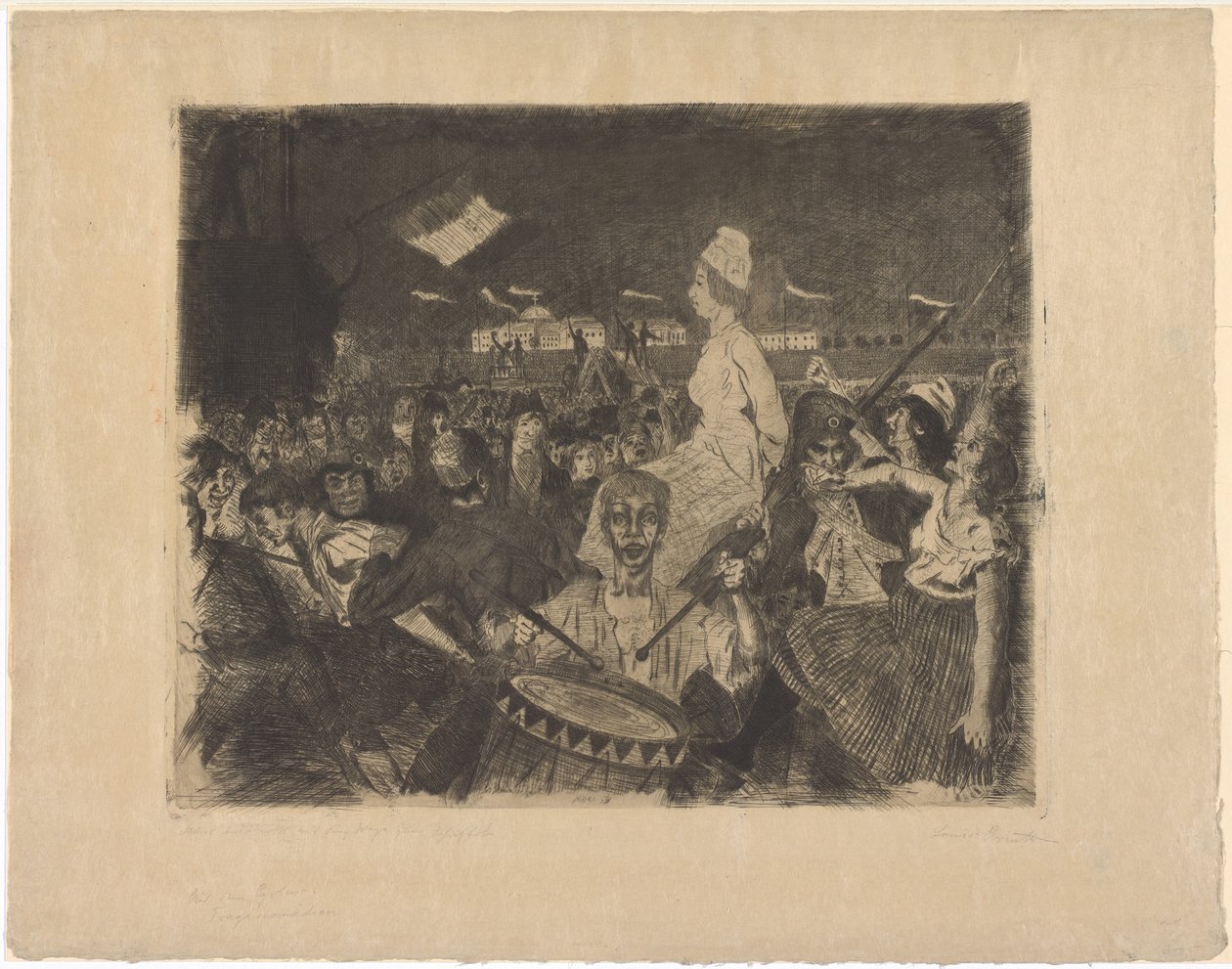 Maria Antonieta a caminho do cadafalso de Lovis Corinth