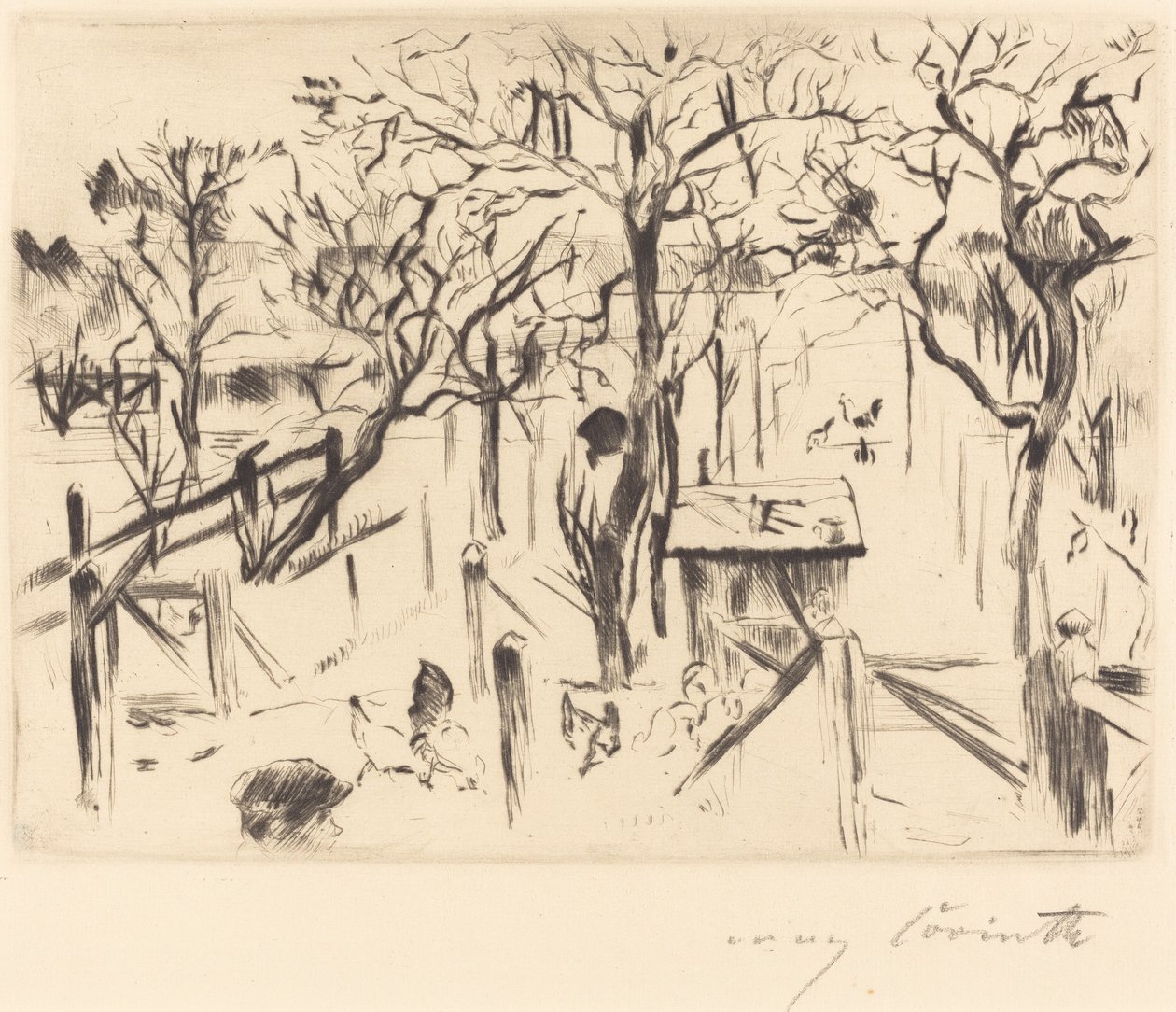 Jardim de frutas no outono de Lovis Corinth