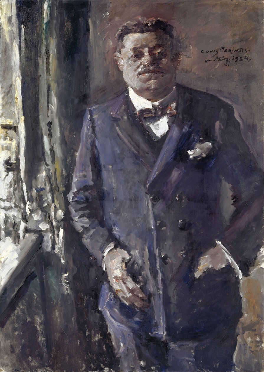 Retrato de Friedrich Ebert 1871-1925, Presidente do Reich Alemão, 1924. de Lovis Corinth