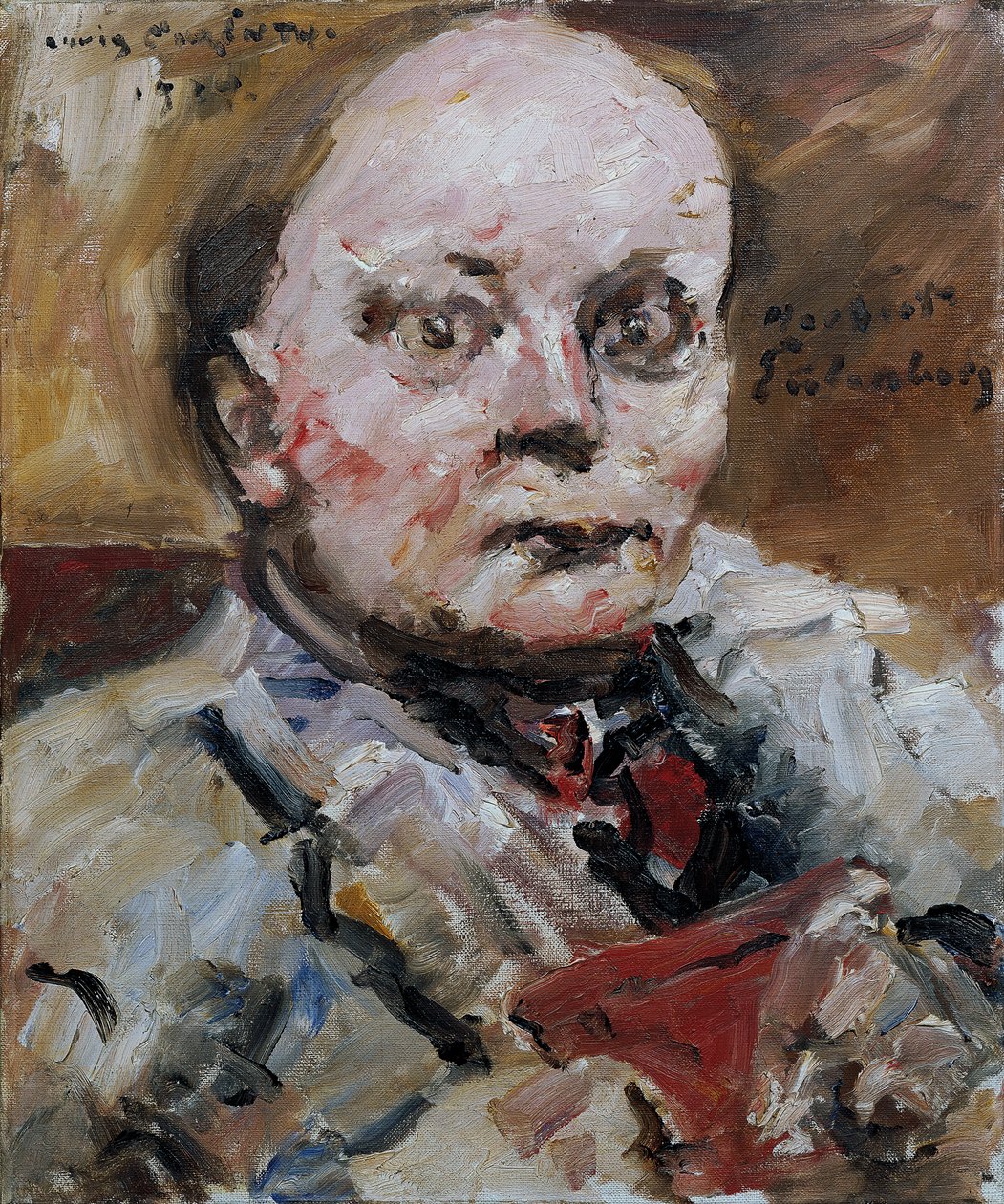 Retrato do poeta Herbert Eulenberg, 1924. de Lovis Corinth