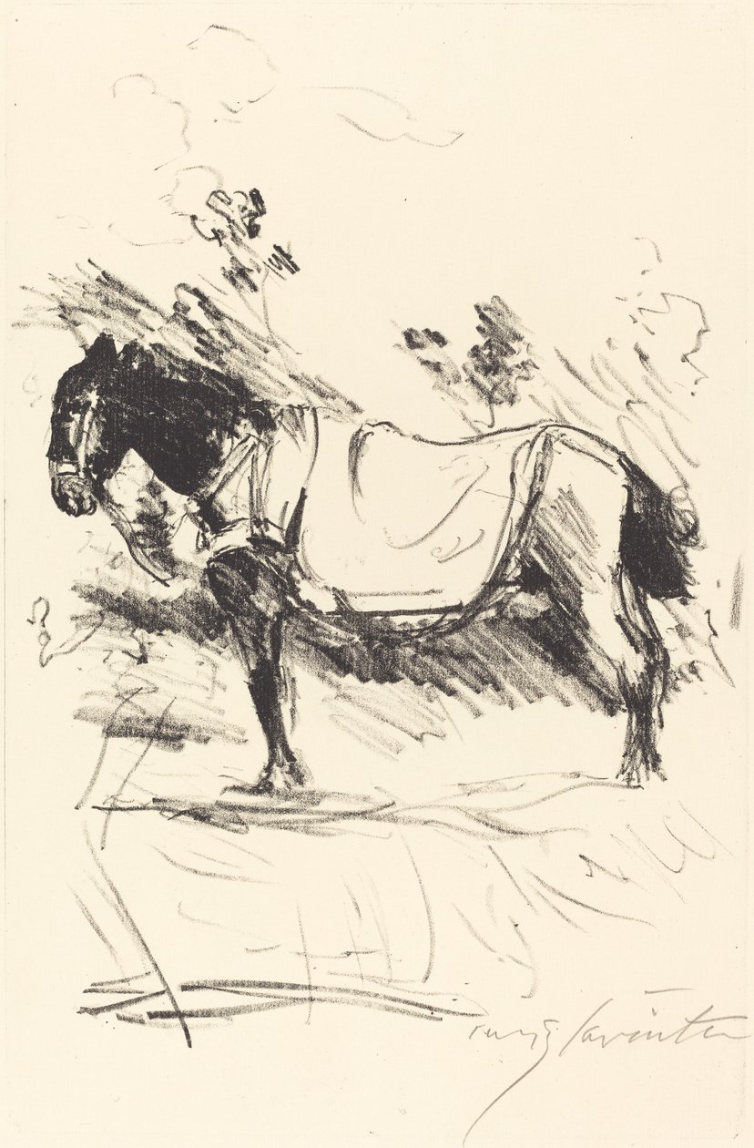 Reitpferd (cavalo) de Lovis Corinth