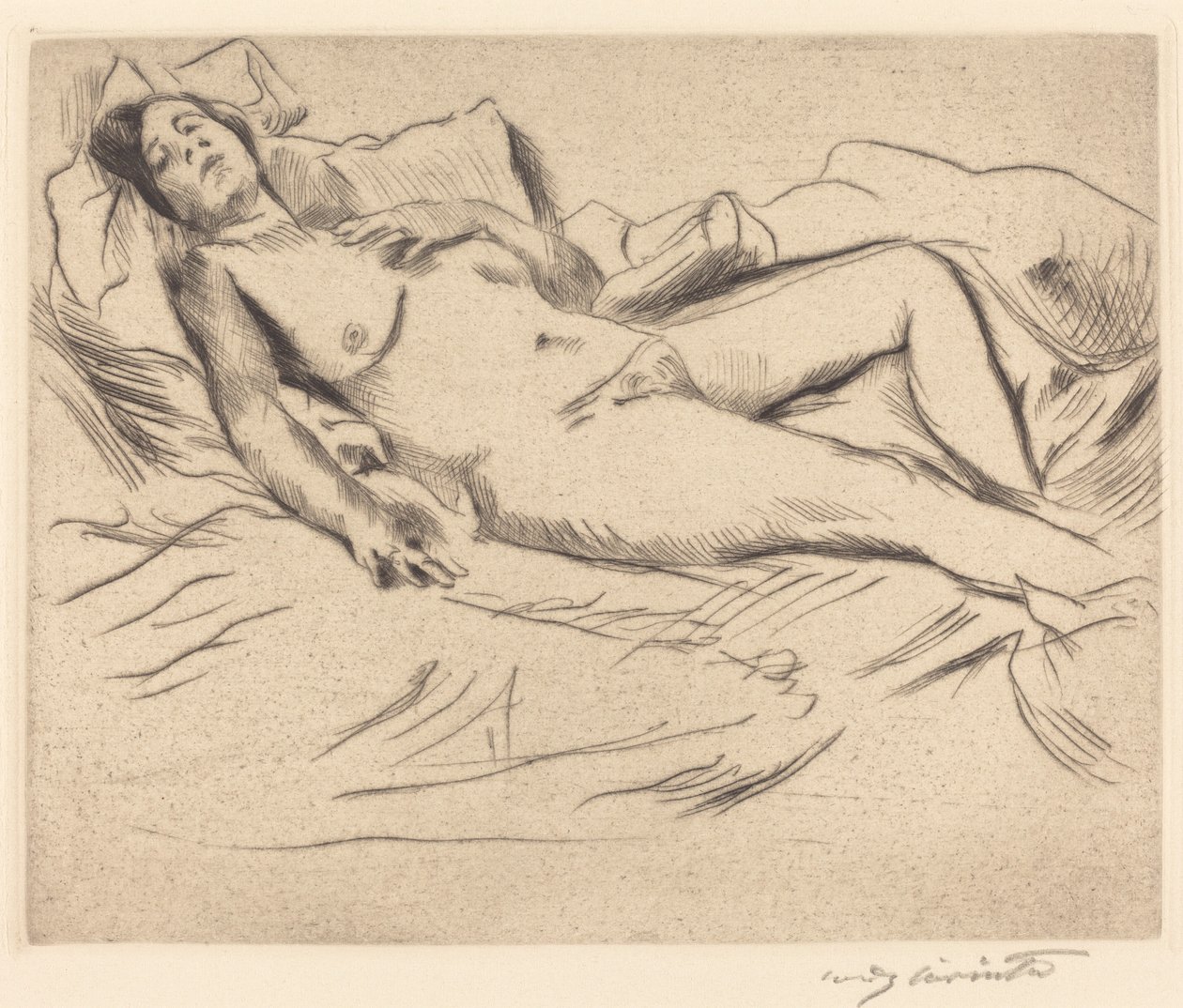 Mulher Adormecida, 1912. de Lovis Corinth