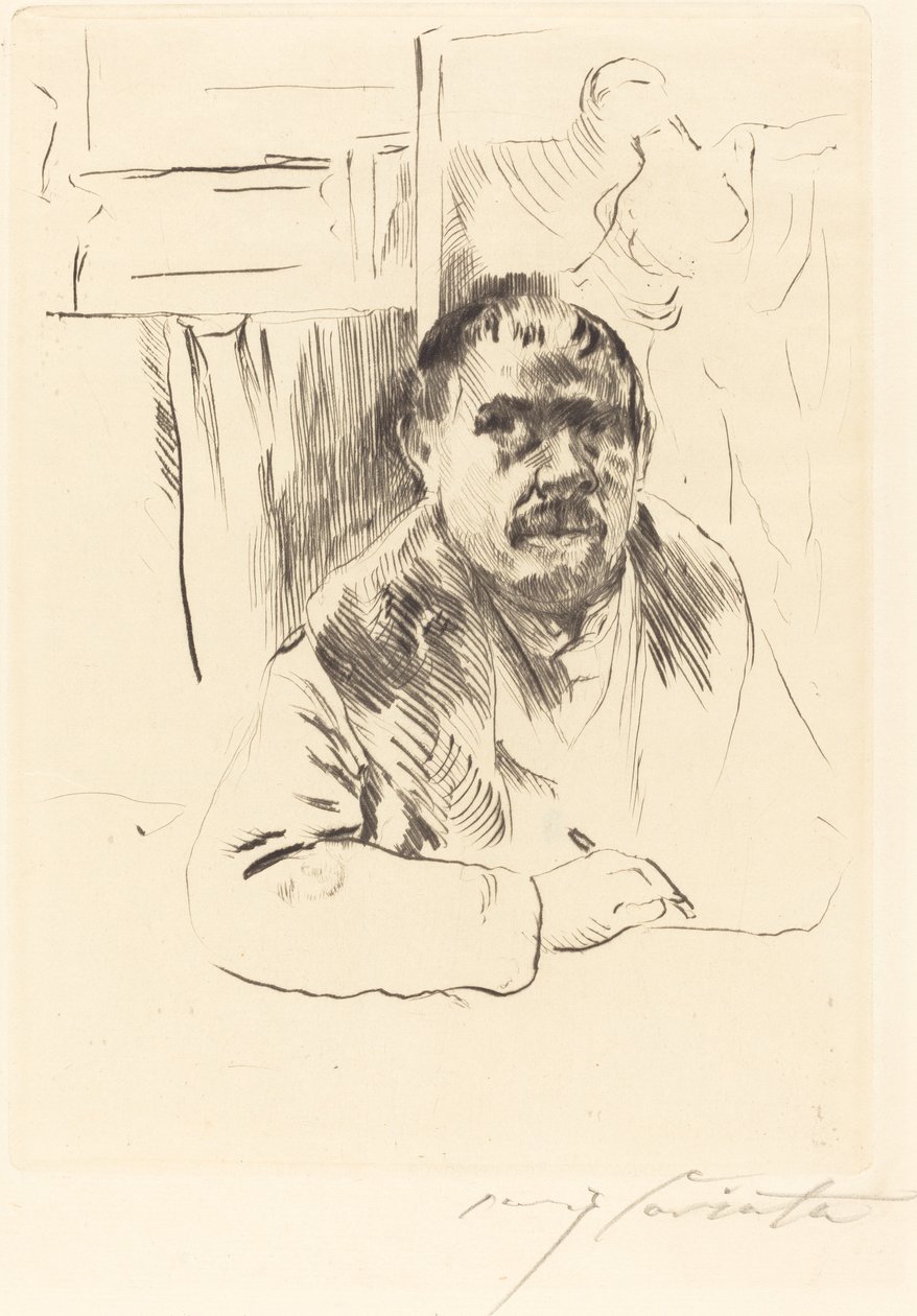 Autorretrato com casaco de pele de Lovis Corinth