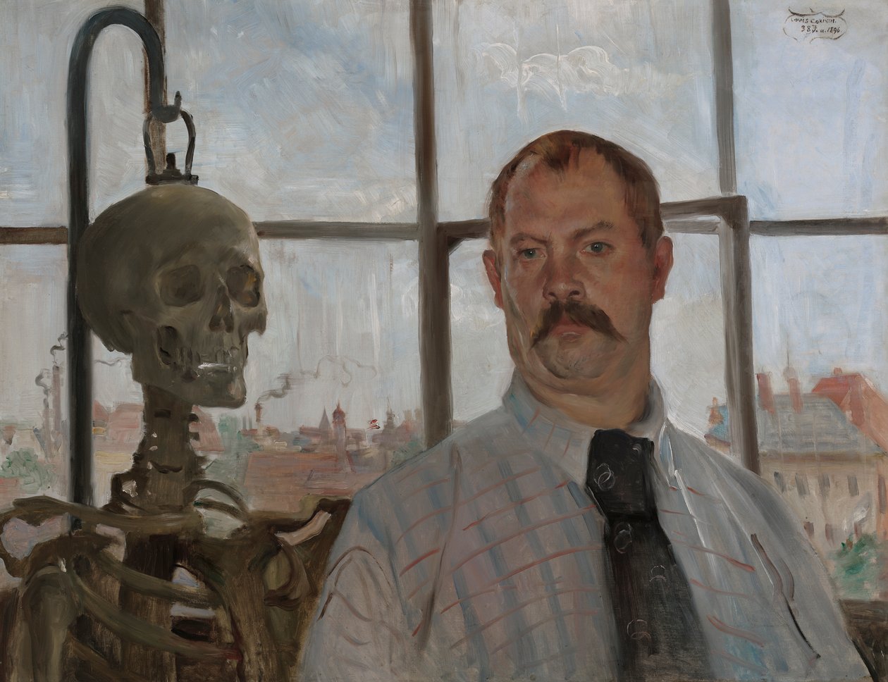 Autorretrato com esqueleto de Lovis Corinth