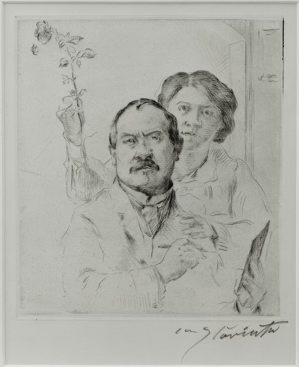 Autorretrato com a sua mulher Charlotte Berend-Corinth de Lovis Corinth