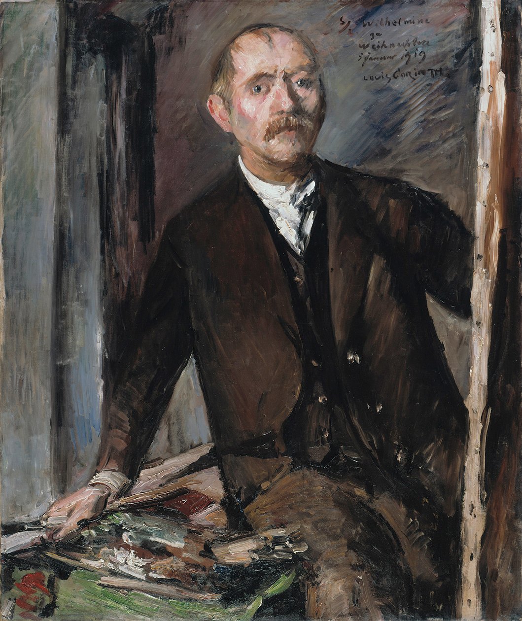 Autorretrato diante do cavalete de Lovis Corinth